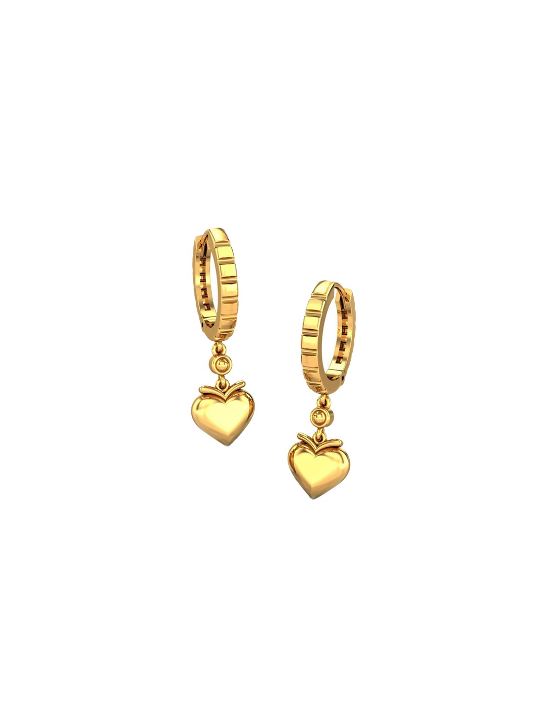 

CANDERE A KALYAN JEWELLERS COMPANY 18KT (750) BIS Hallmark Gold Hoop Earrings-4.85 gm