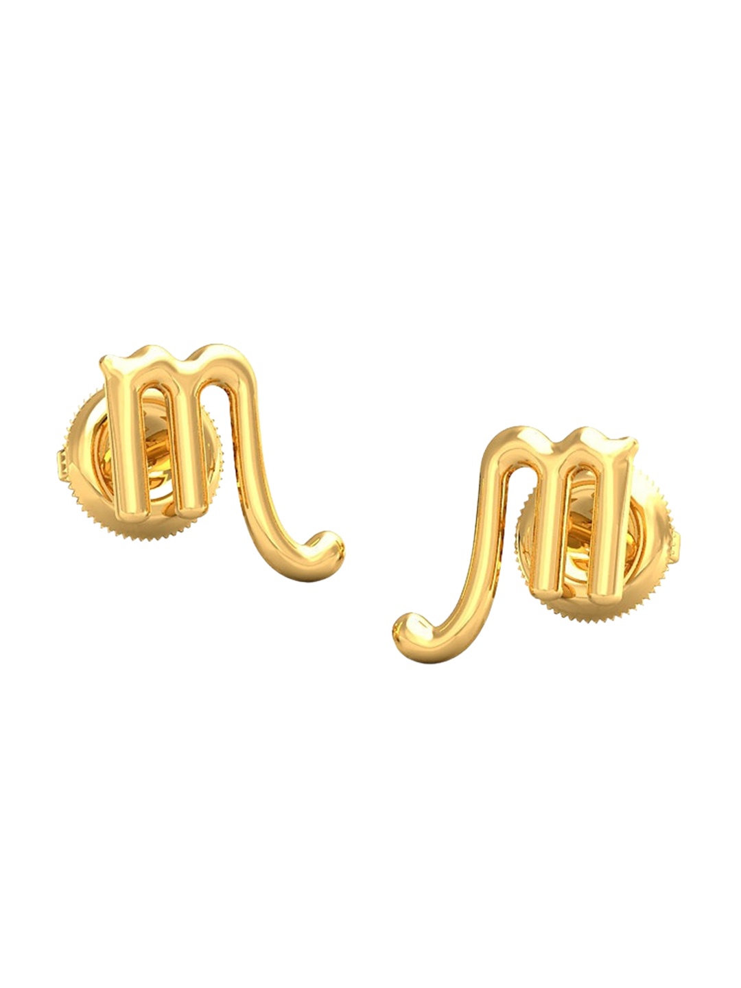 

CANDERE A KALYAN JEWELLERS COMPANY 14KT (585) BIS Hallmark Gold Stud Earrings-1.02 gm