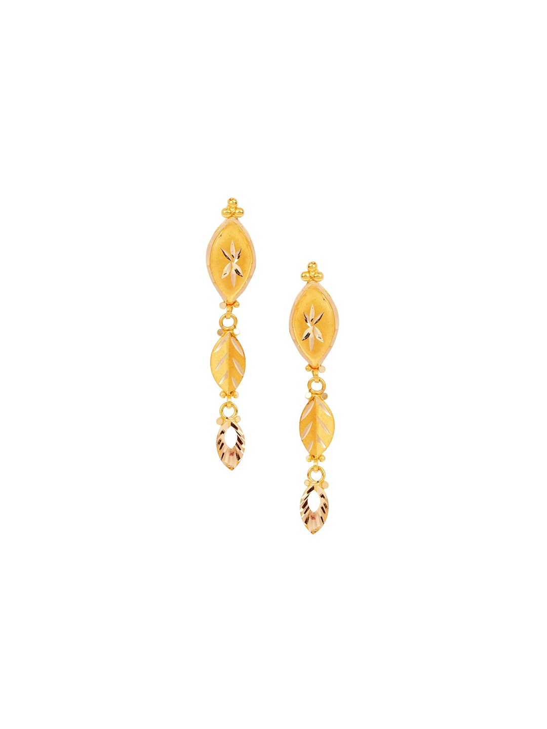 

CANDERE A KALYAN JEWELLERS COMPANY BIS Hallmark 18KT Gold Earrings-1.95gm