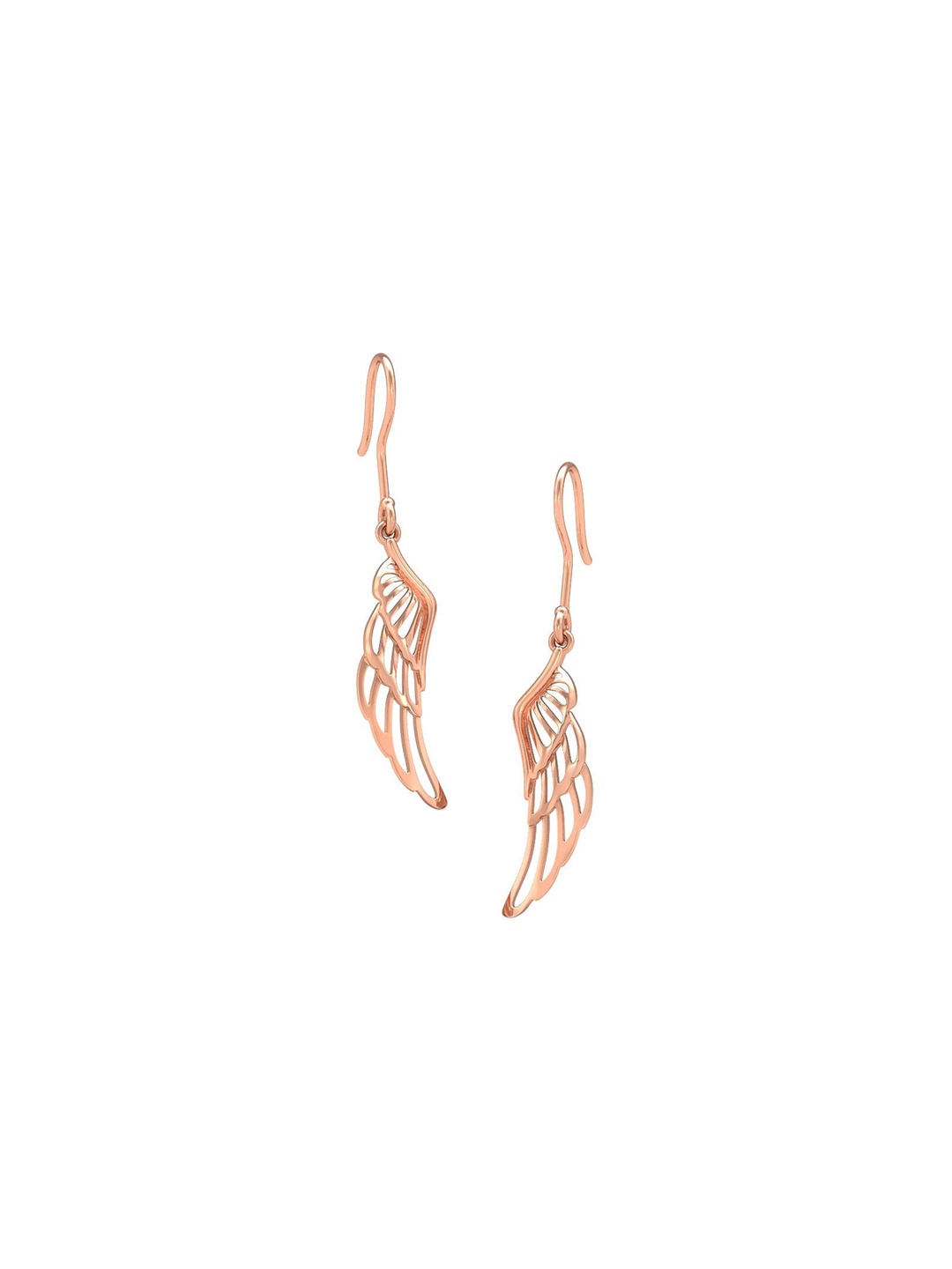 

CANDERE A KALYAN JEWELLERS COMPANY 14KT (585) BIS Hallmark Rose Gold Earrings-1.66 gm