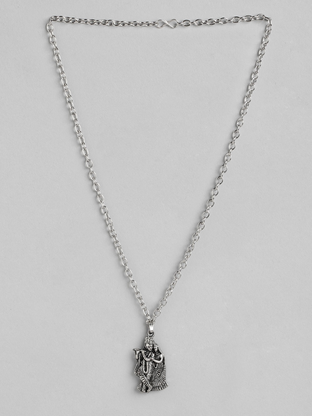 

PARIS HAMILTON Silver-Plated Temple Pendant with Chain