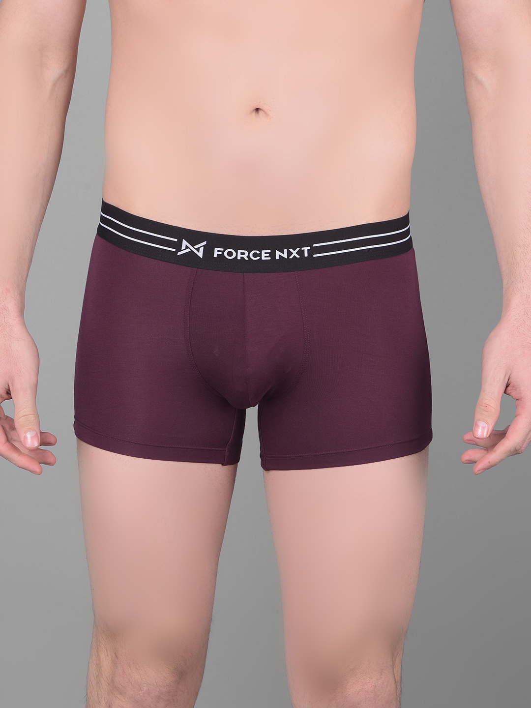 

Force NXT Ultrasoft Mid-Rise Cotton Trunk MNFS-21-RRSN-PO1, Maroon