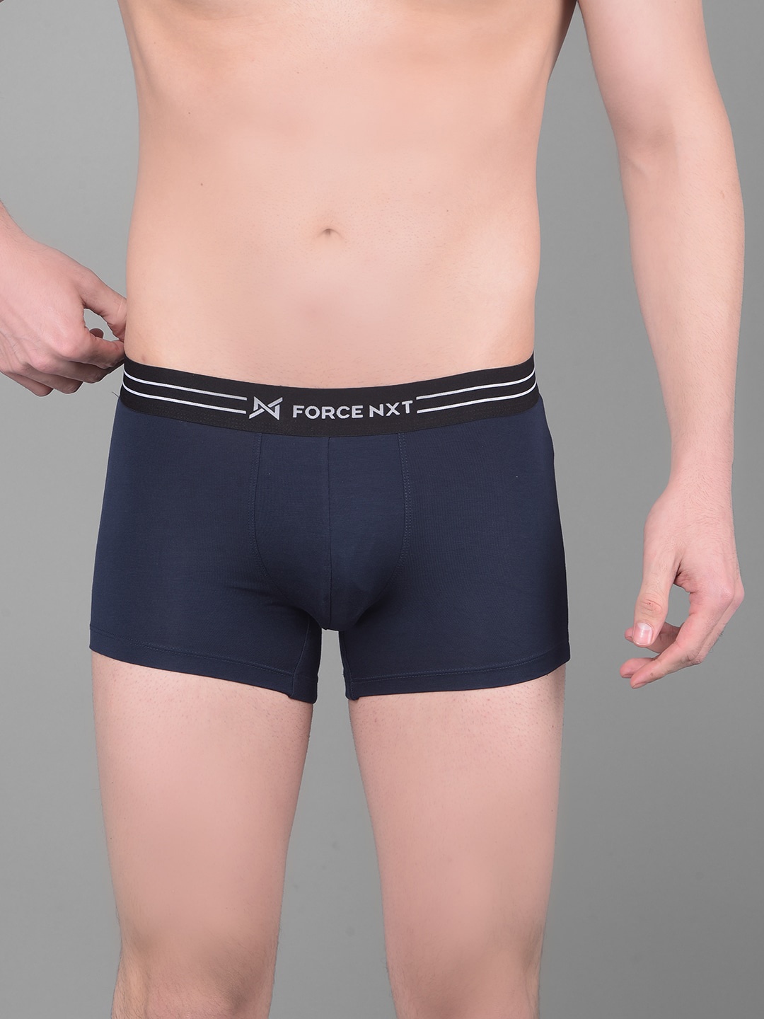 

Force NXT Ultrasoft Mid-Rise Cotton Trunk MNFS-21-NVY-PO1, Navy blue