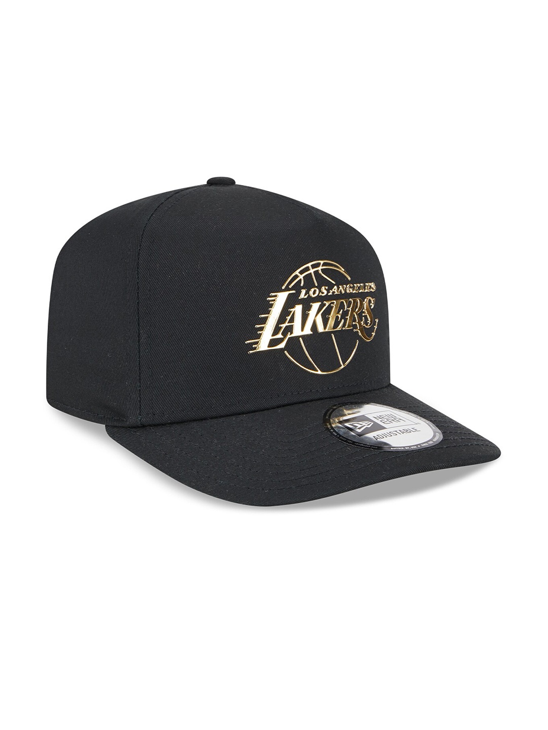 

New Era LA Lakers Foil Pack Black A-Frame Trucker Cap