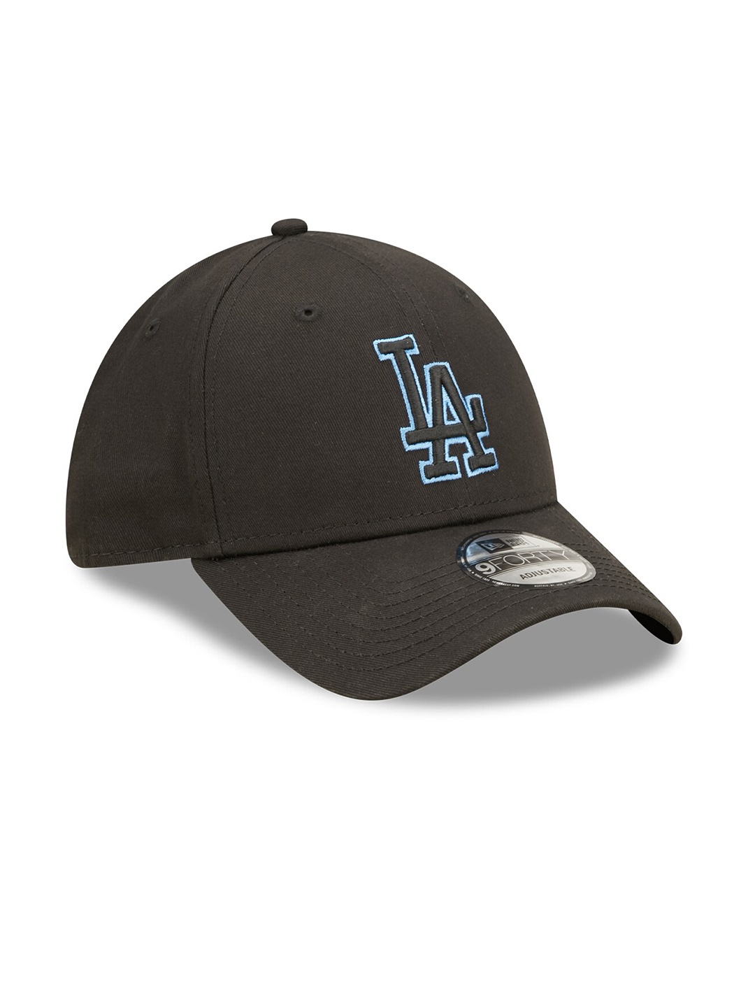 

New Era La Dodgers Team Outline Black 9FORTY Adjustable Cap