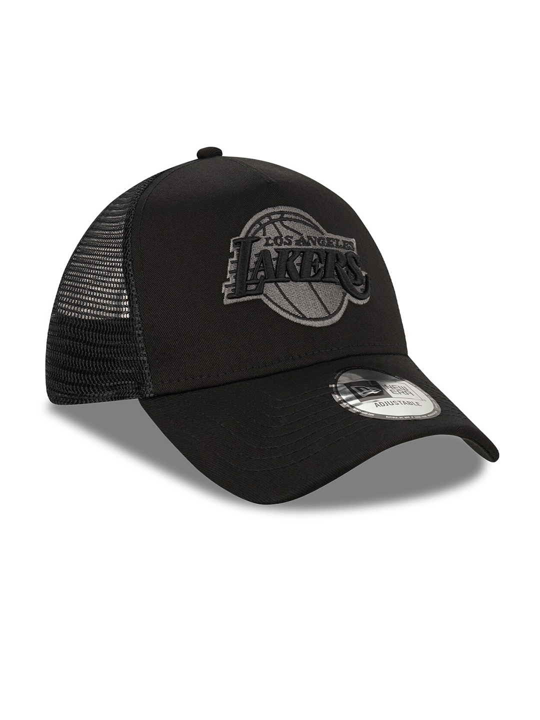 

New Era LA Lakers Tonal Black A-Frame Trucker Cap