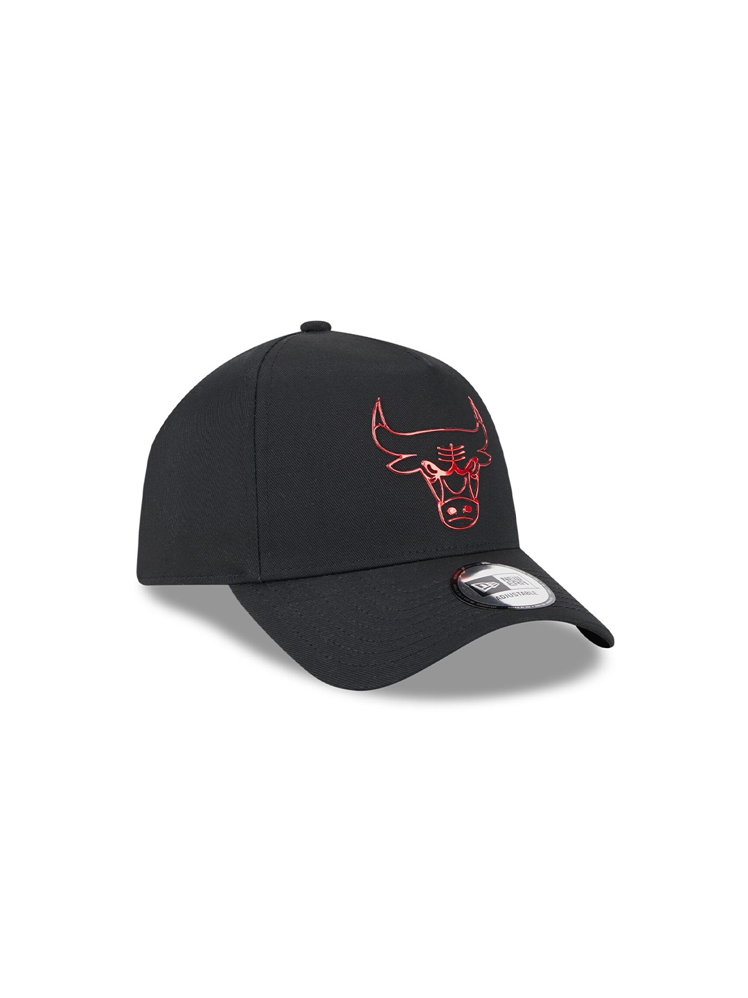 

New Era Unisex Chicago Bulls Foil Pack A-Frame Trucker Cap, Black