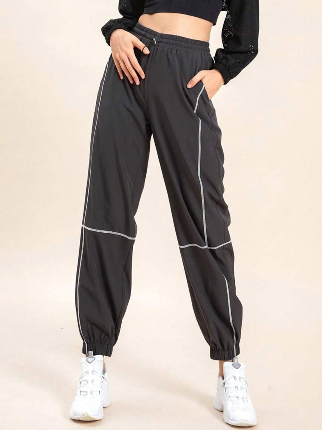 

TABADTOD Women Relaxed Loose Fit Jogger Trouser, Grey