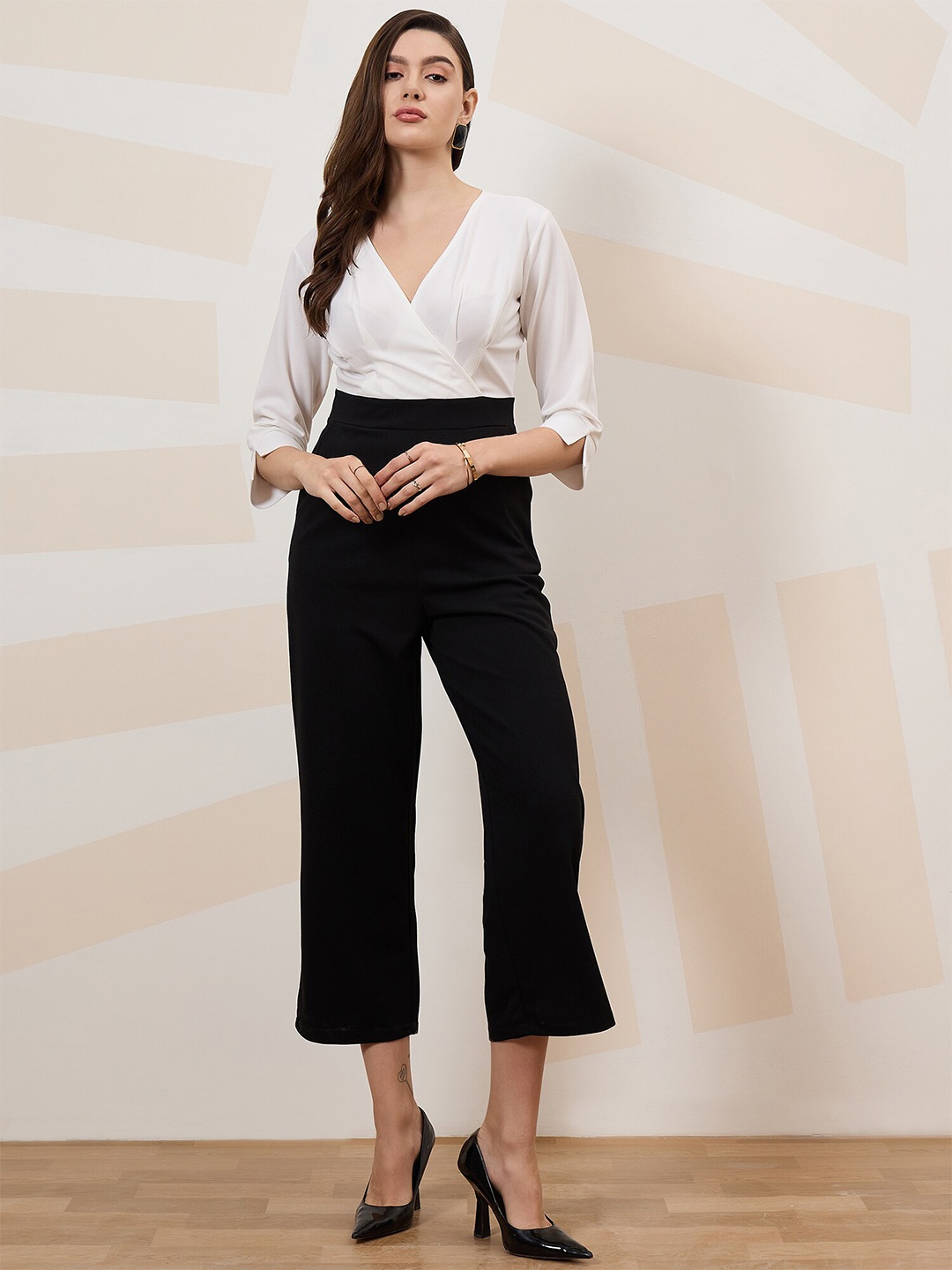 

Athena Immutable Colourblocked Basic Jumpsuit, White