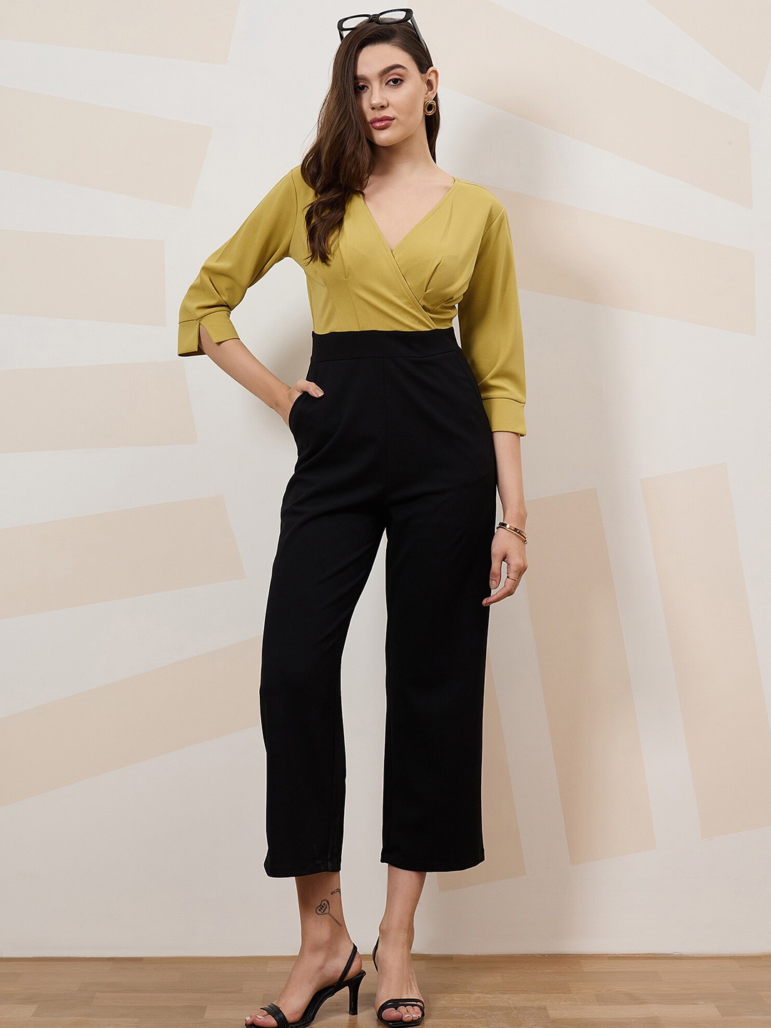 

Athena Immutable Colourblocked Basic Jumpsuit, Yellow