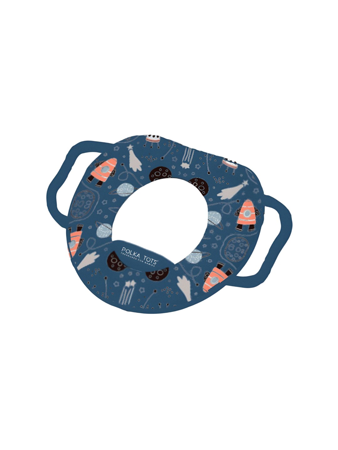 

Polka Tots Kids Printed Hop Pop Potty Seat, Blue