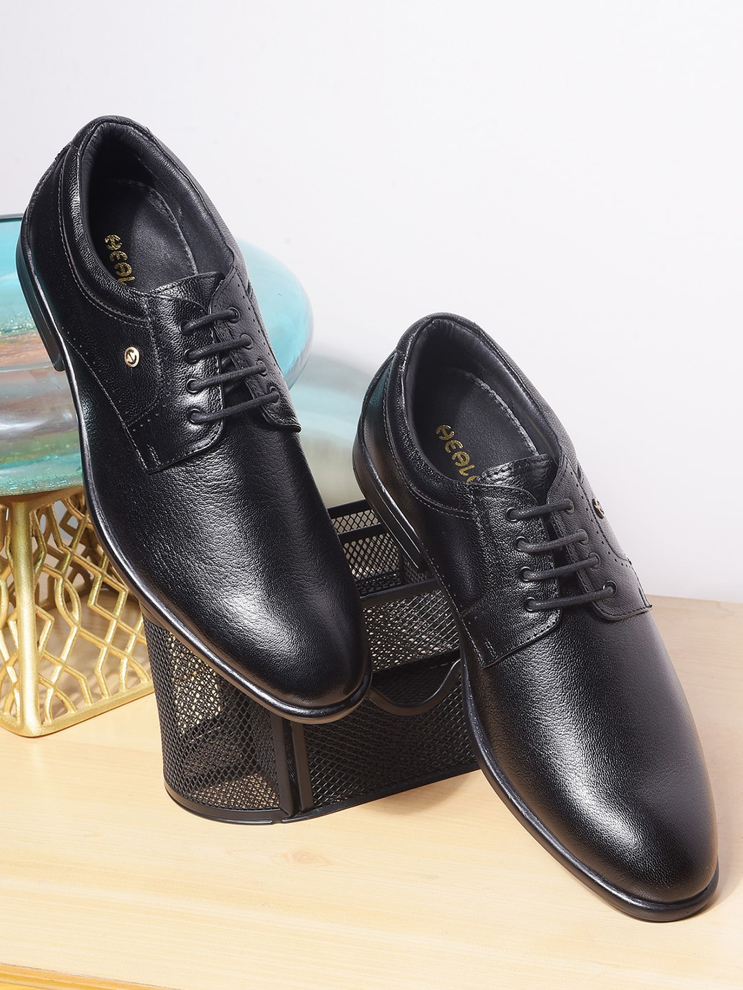 

Liberty Men Leather Formal Derbys, Black