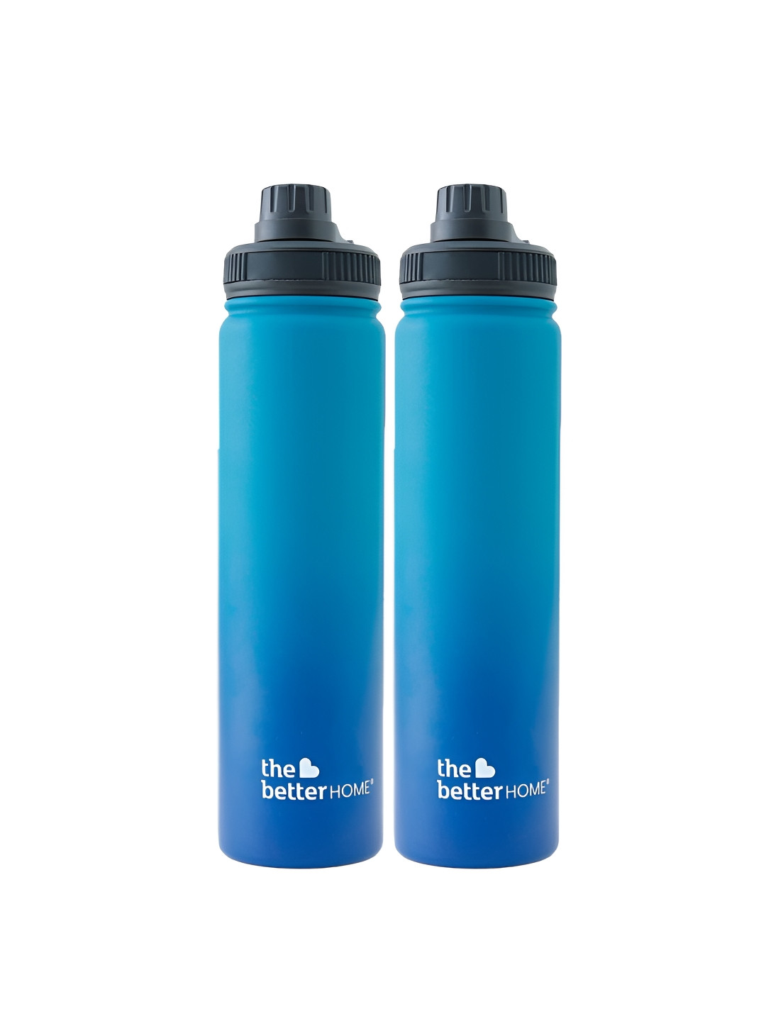 

The Better Home Blue 2 Pieces Single Wall Vacuum Stainless Steel Water Bottles 1 L Each