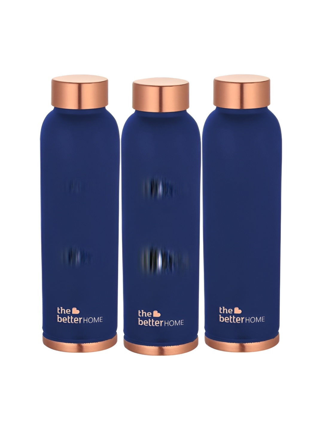 

The Better Home Blue 3 Pcs Copper Water Bottle 950 ml