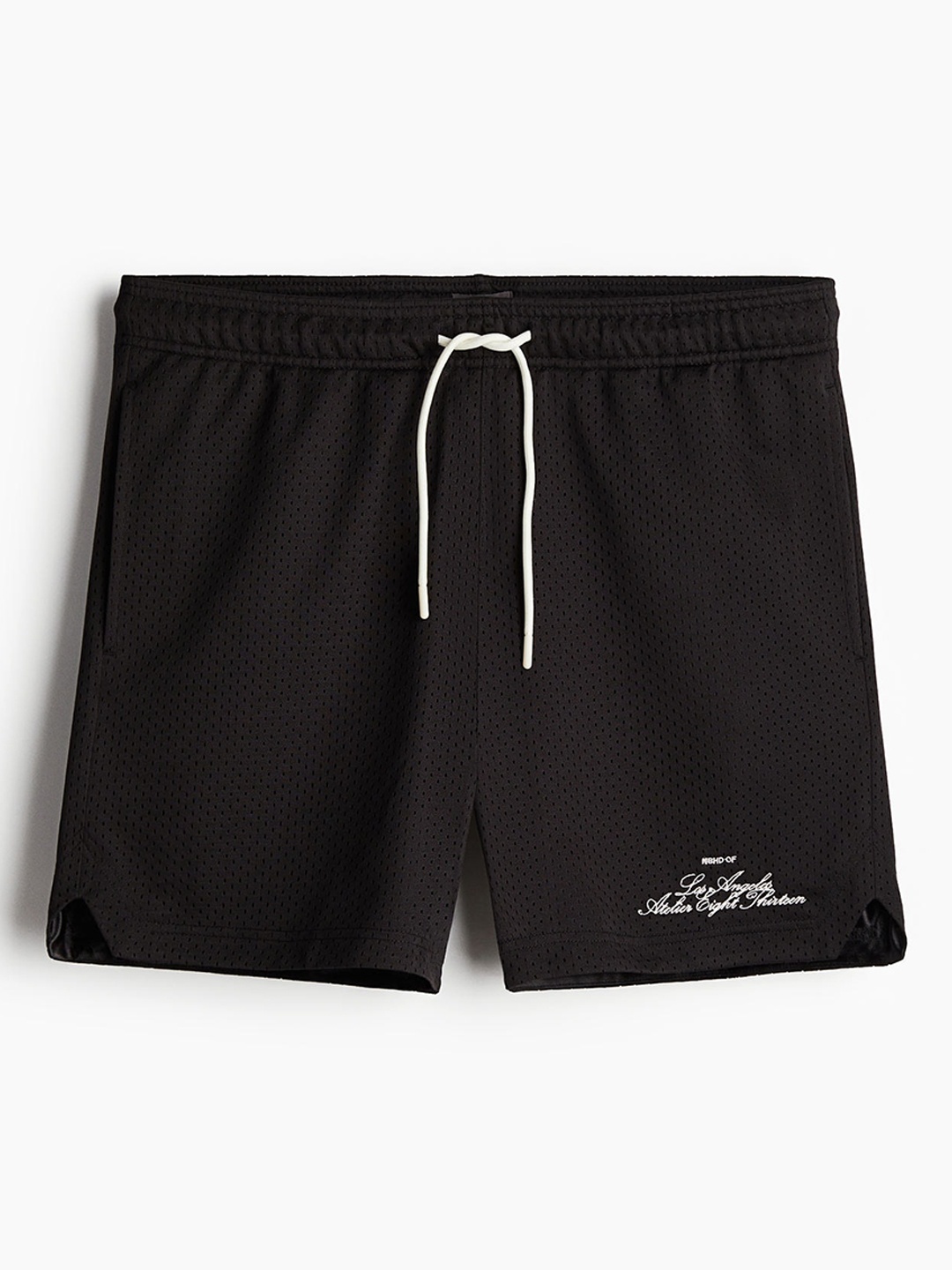 

H&M Men Regular Fit Mesh Shorts, Black