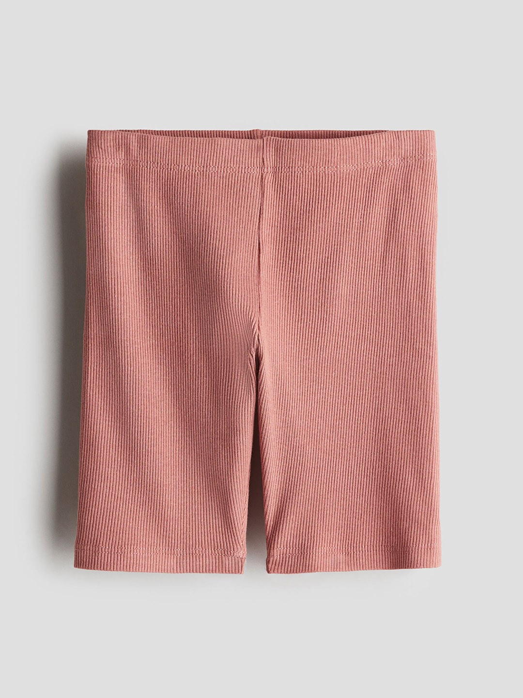 

H&M Girls Ribbed Cycling Shorts, Red