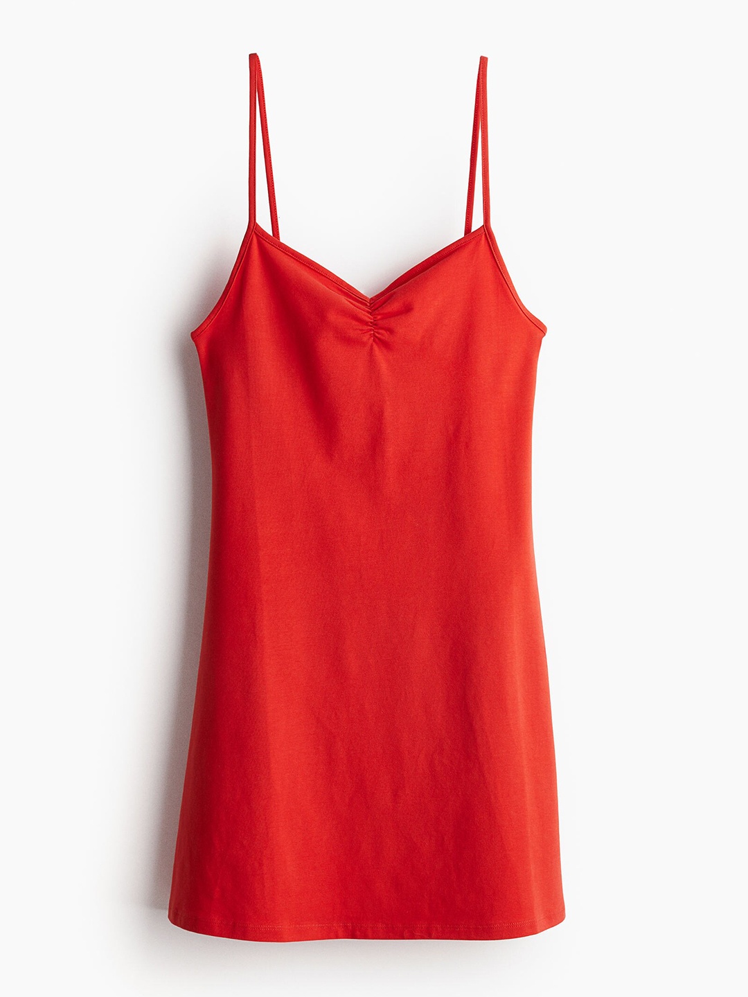 

H&M Women Flared-Skirt Jersey Dress, Red