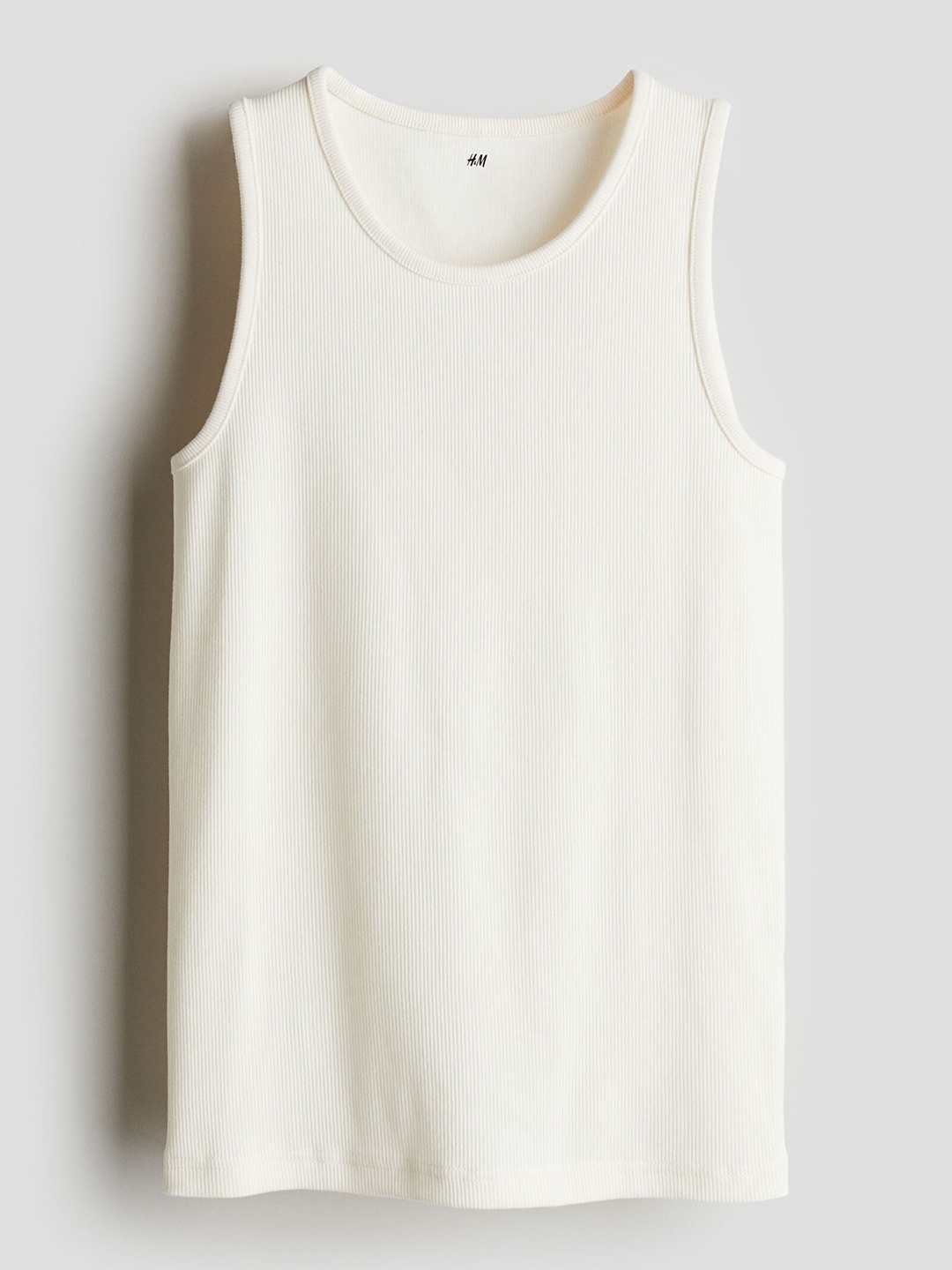 

H&M Boys Ribbed Vest Top, White
