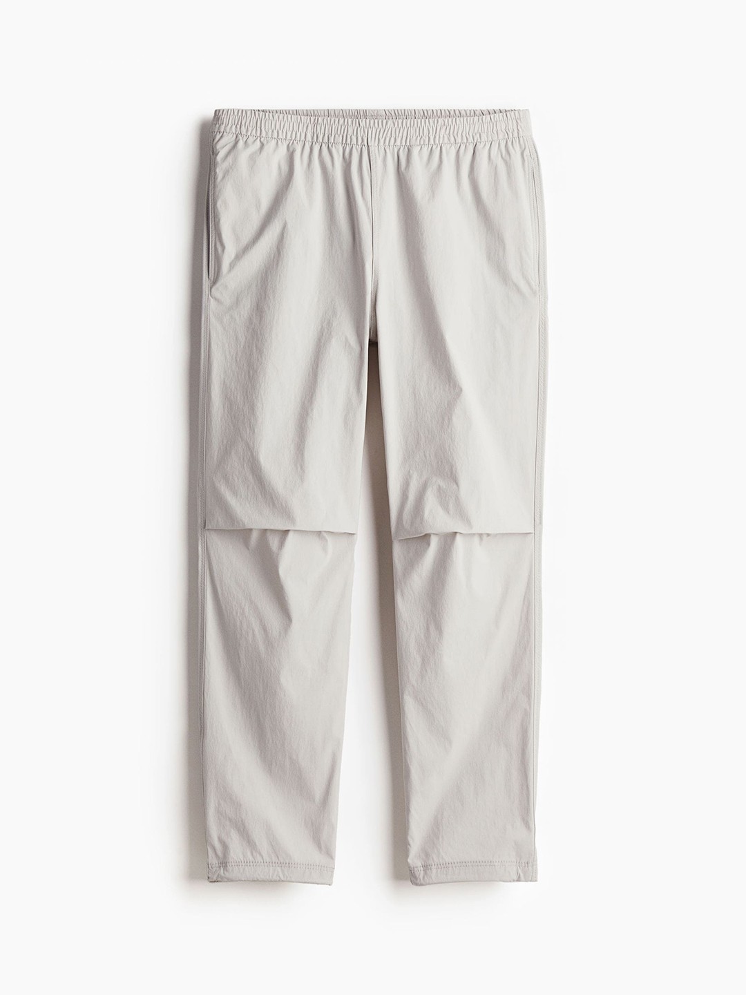 

H&M Men Regular Fit Nylon Trousers, Grey
