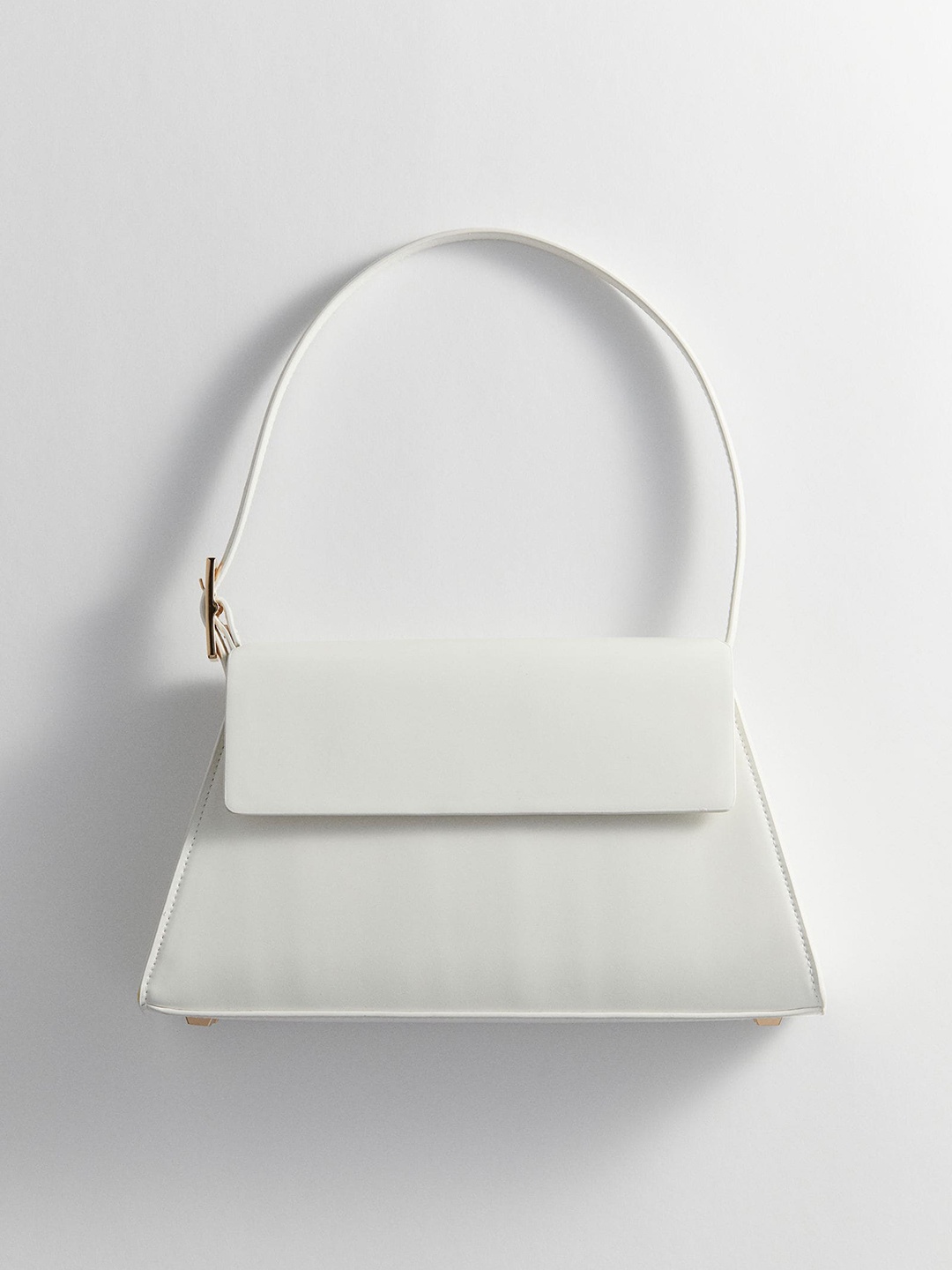 

H&M Flared Shoulder Bag, White
