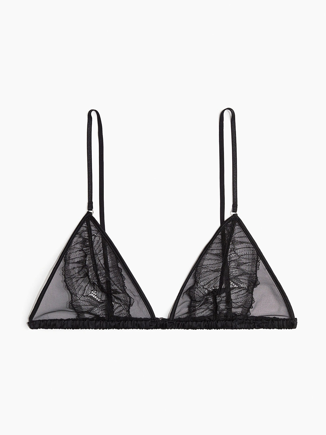 

H&M Lace Soft Bra, Black