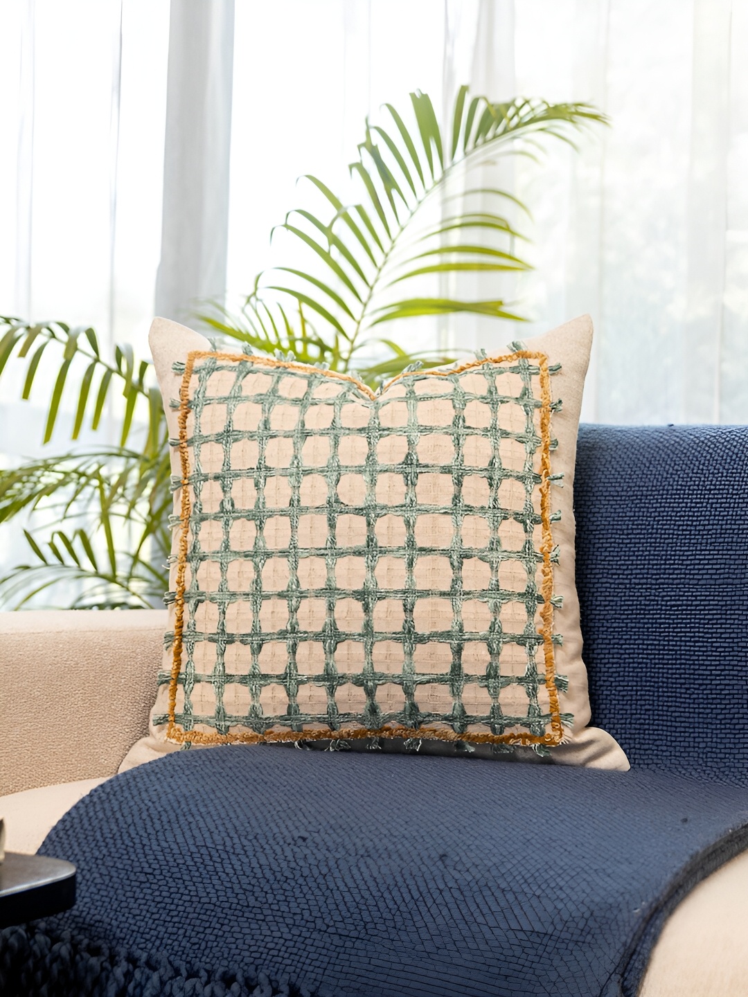 

Eris Home seaside breeze Beige Square Cushion Covers