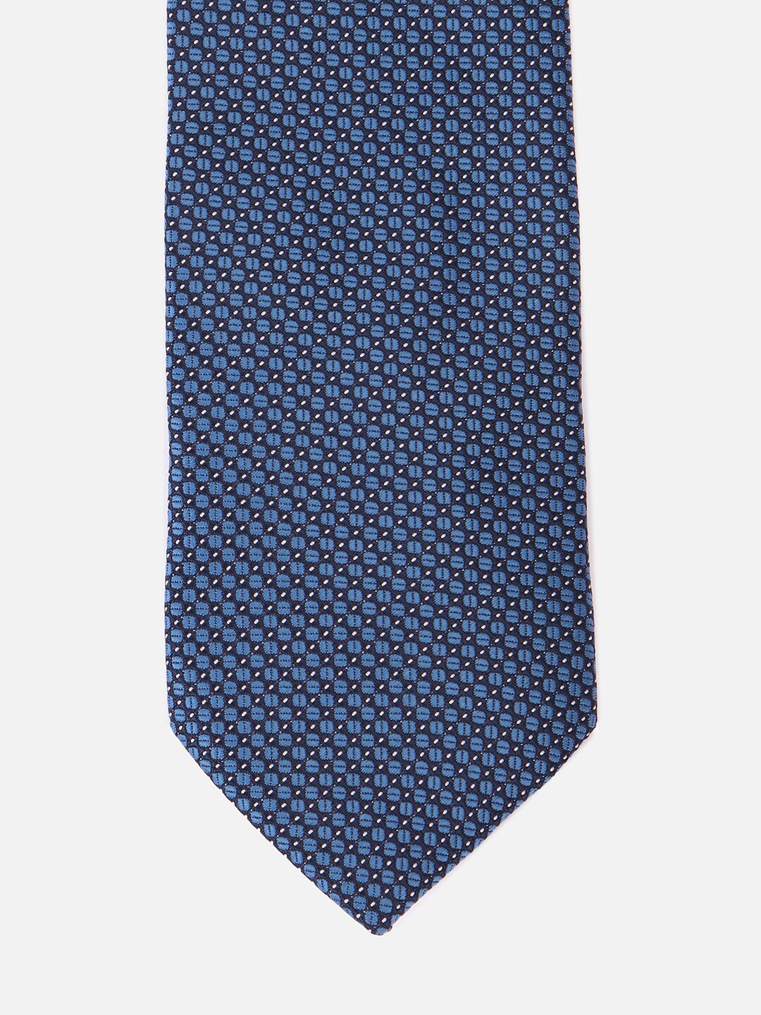 

Louis Philippe Men Embroidered Broad Tie, Blue