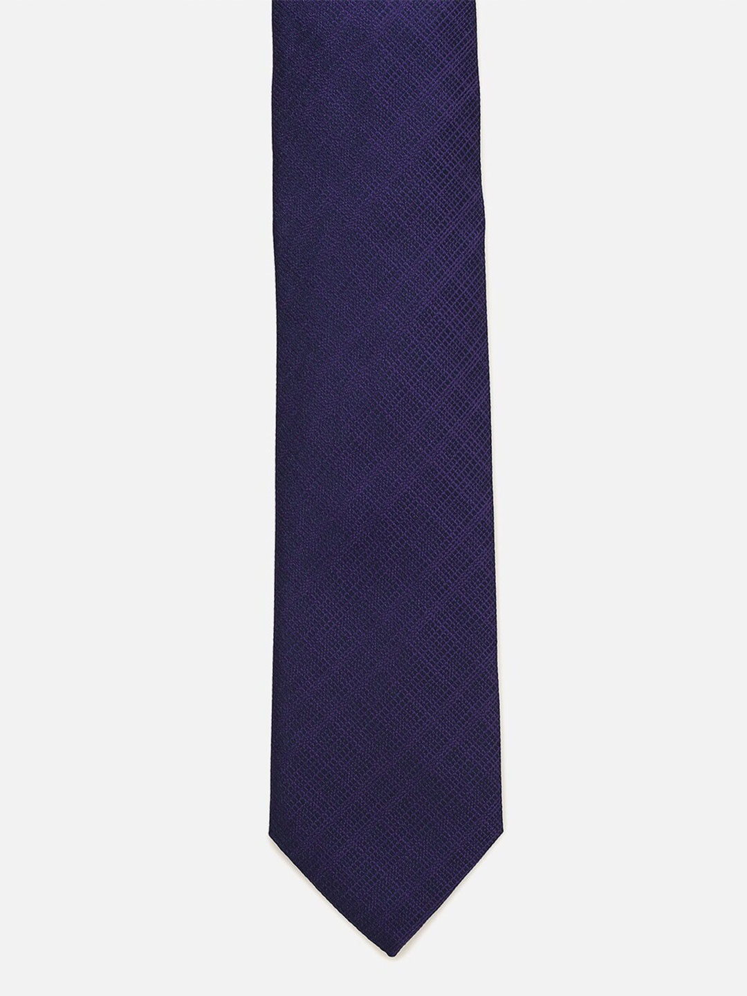 

Louis Philippe Men Textured Broad Tie, Purple