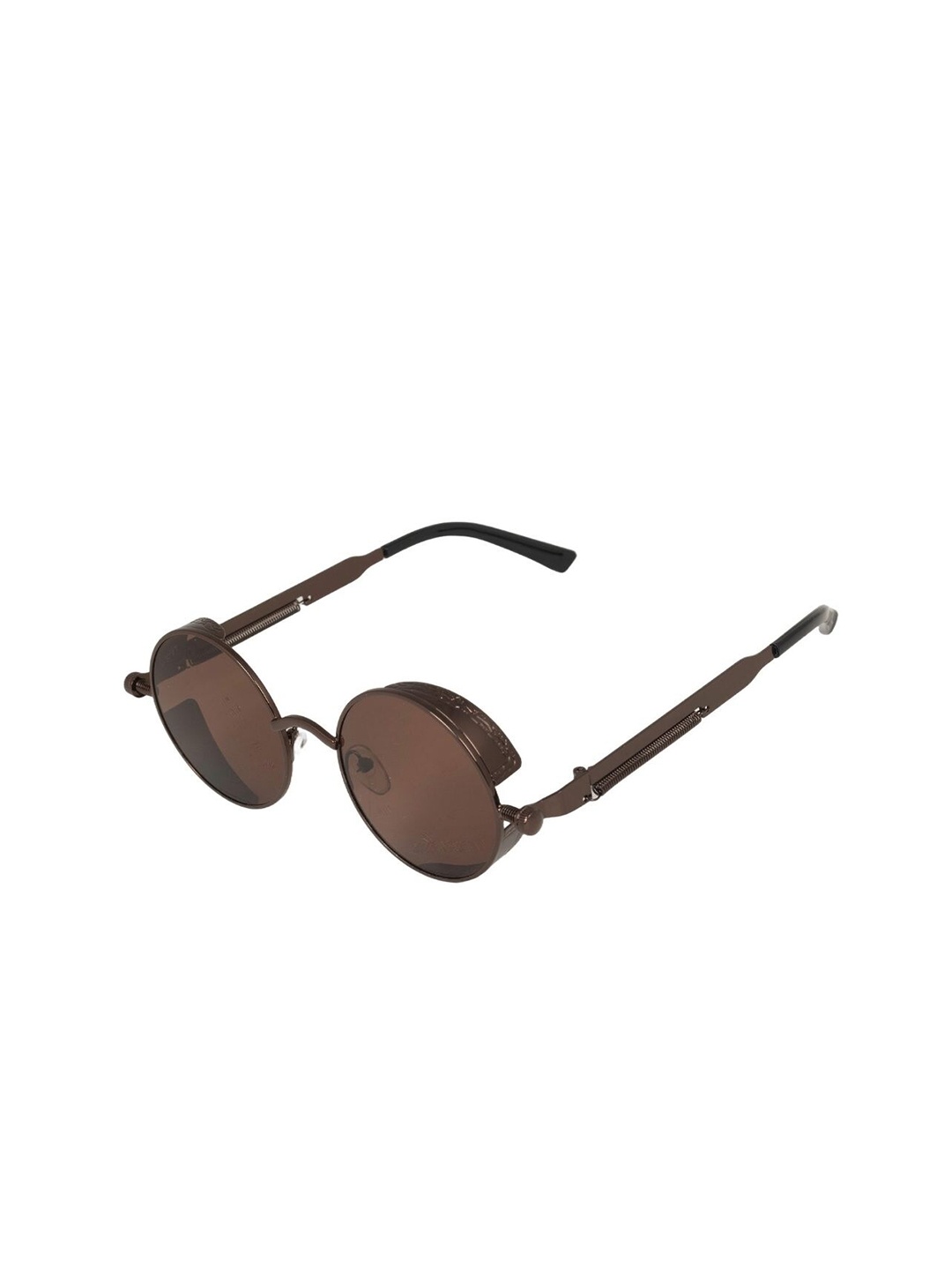 

The Tinted Story Unisex Round Sunglasses with UV Protected Lens TTS56 BR, Brown