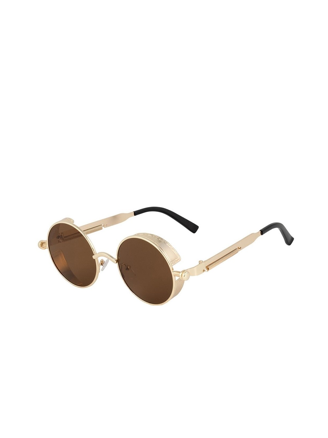 

The Tinted Story Unisex Round Sunglasses with UV Protected Lens TTS56, Brown