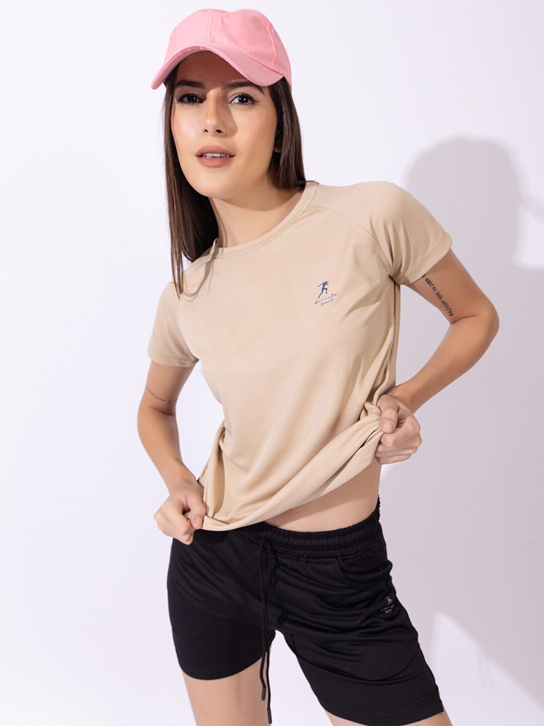 

ARMISTO Printed Round Neck T-shirt, Beige