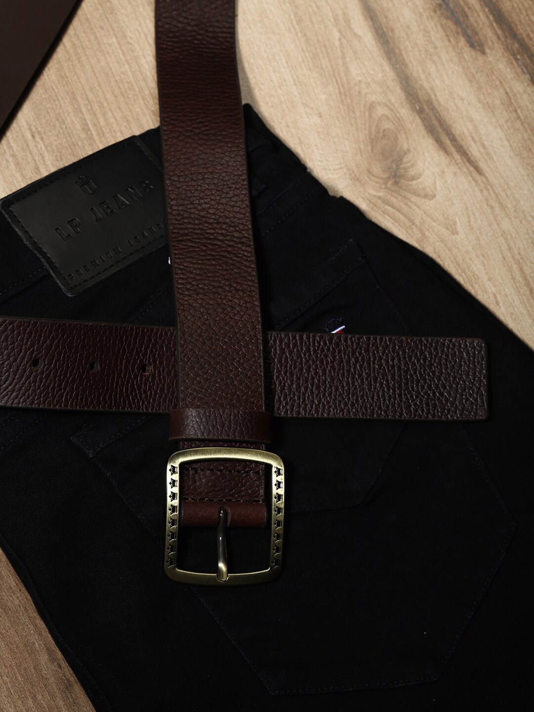 

Louis Philippe Sport Men Leather Formal Belt, Brown