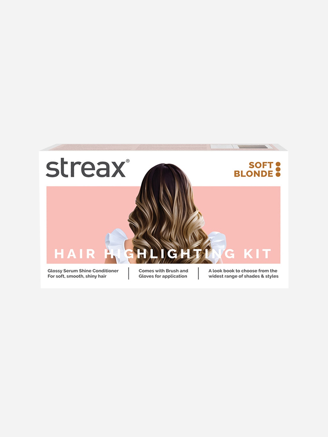 

Streax DIY Application Hair Colour Highlighting Kit 40ml+35g - Soft Blonde, Gold