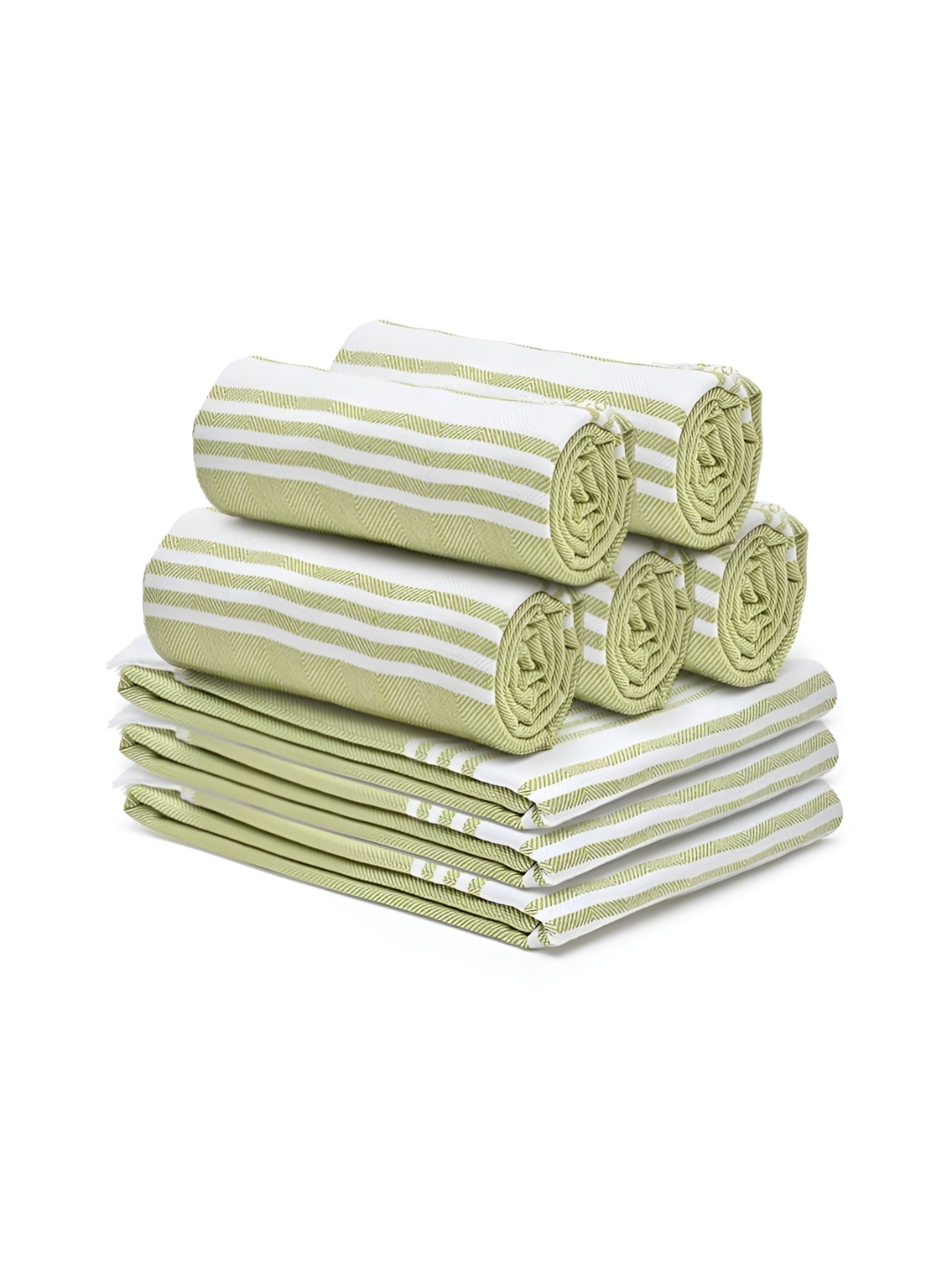 

The Better Home Green 8 Pcs Cotton Towel Set