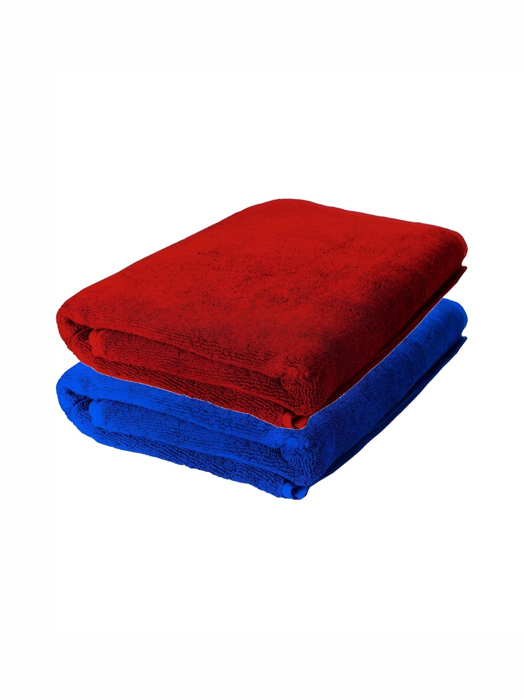 

The Better Home Red & Blue 2 Pieces Bamboo 450 GSM Towel Set