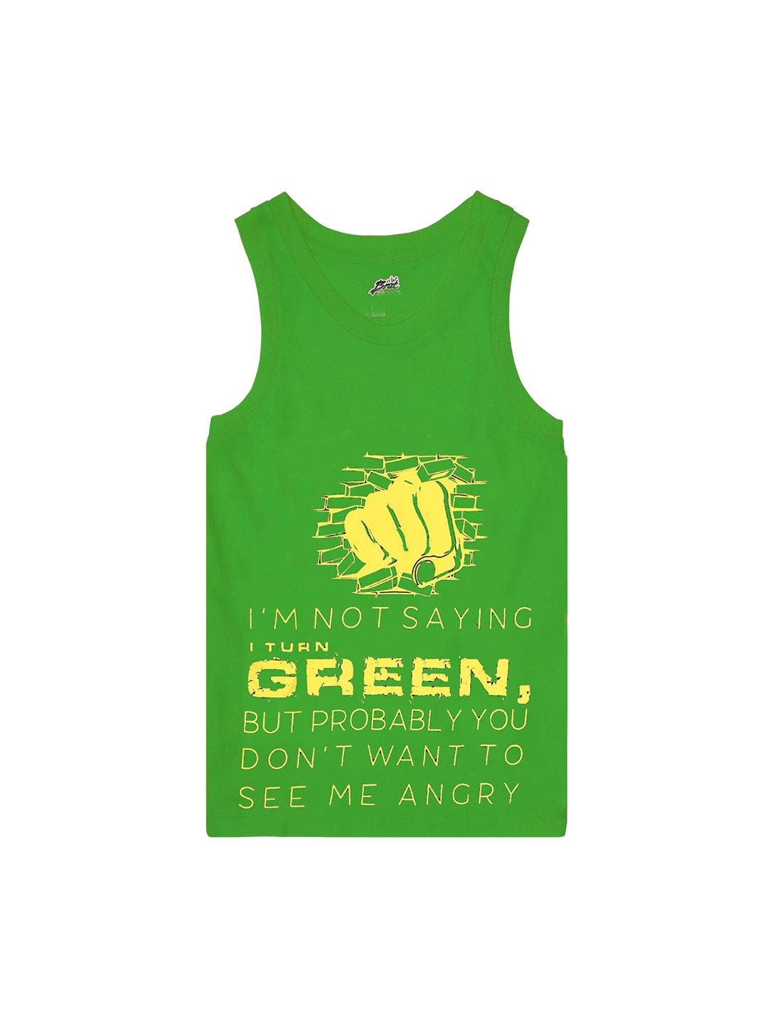 

BRAT Boys Printed Sleeveless Cotton Tank BR-BI-VS-CV002-10P-GR-6, Green