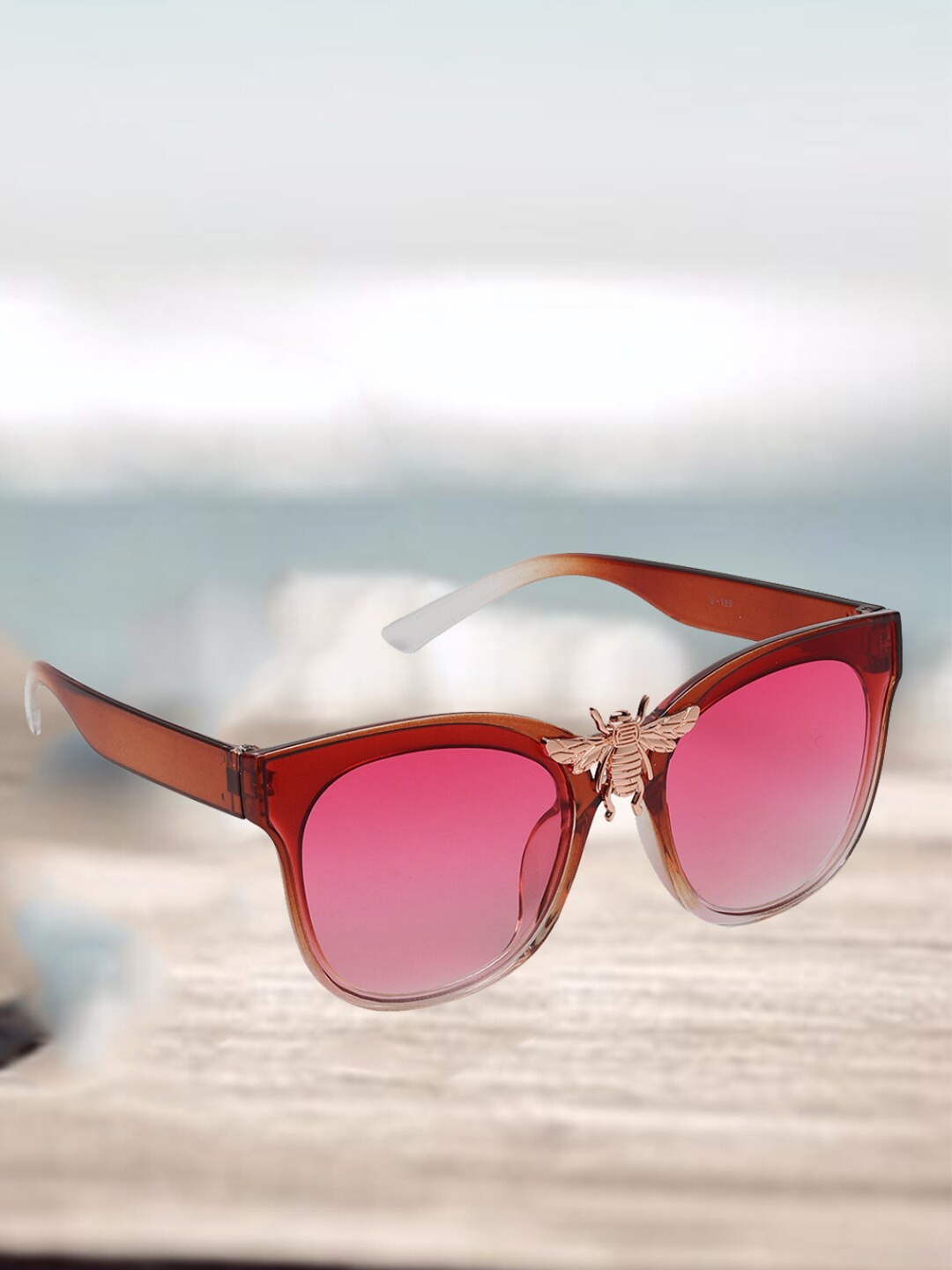 

EPICINK hob Unisex Wayfarer Sunglasses with UV Protected Lens, Red