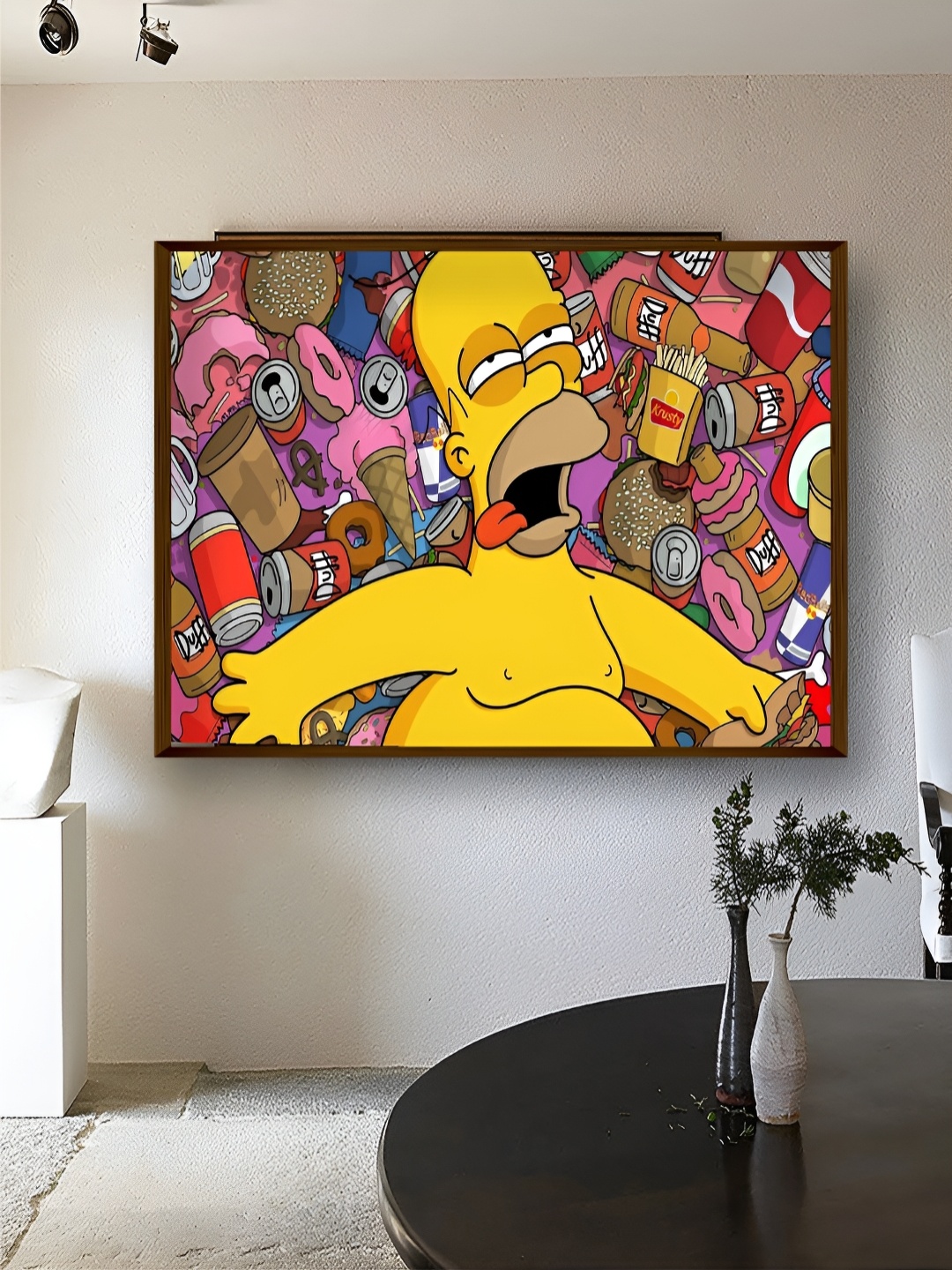 

Artsense Brown & Yellow Canvas Abstract Wall Painting