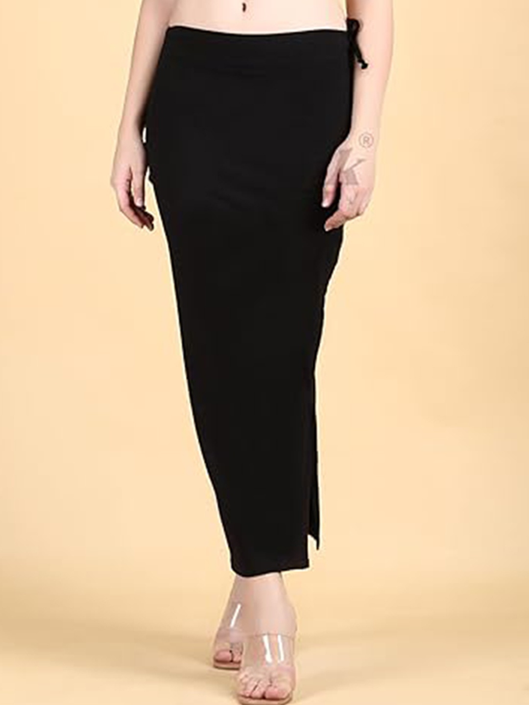 

Klassik Side Slit Saree Shapewear, Black