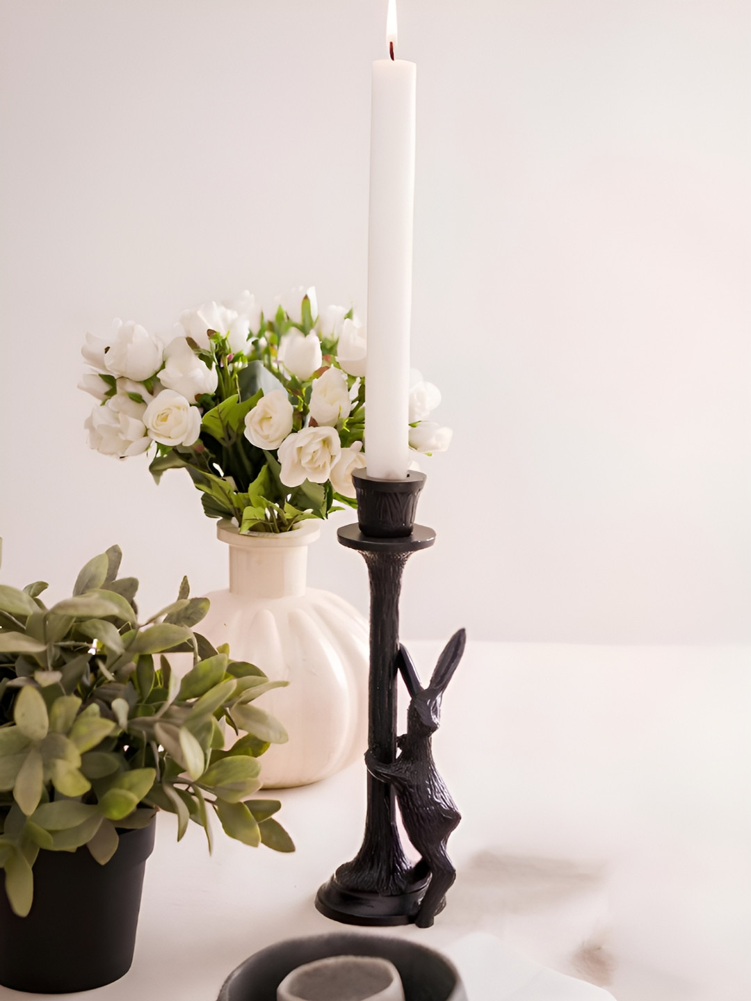 

Artstory Ventures Black Metal Candle Holder
