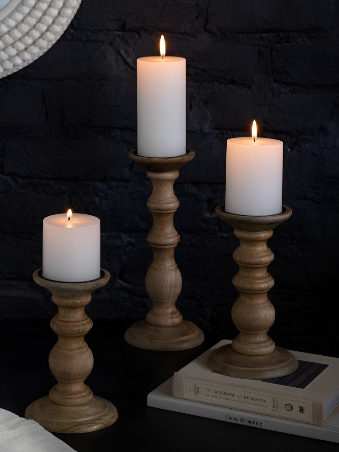 

Artstory Ventures Brown 3Pcs Candle Holders