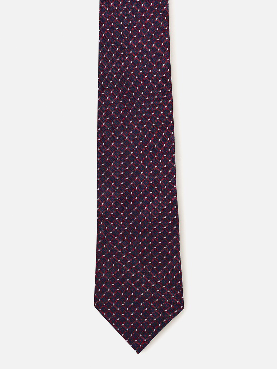 

Louis Philippe Men Woven Design Broad Tie, Purple