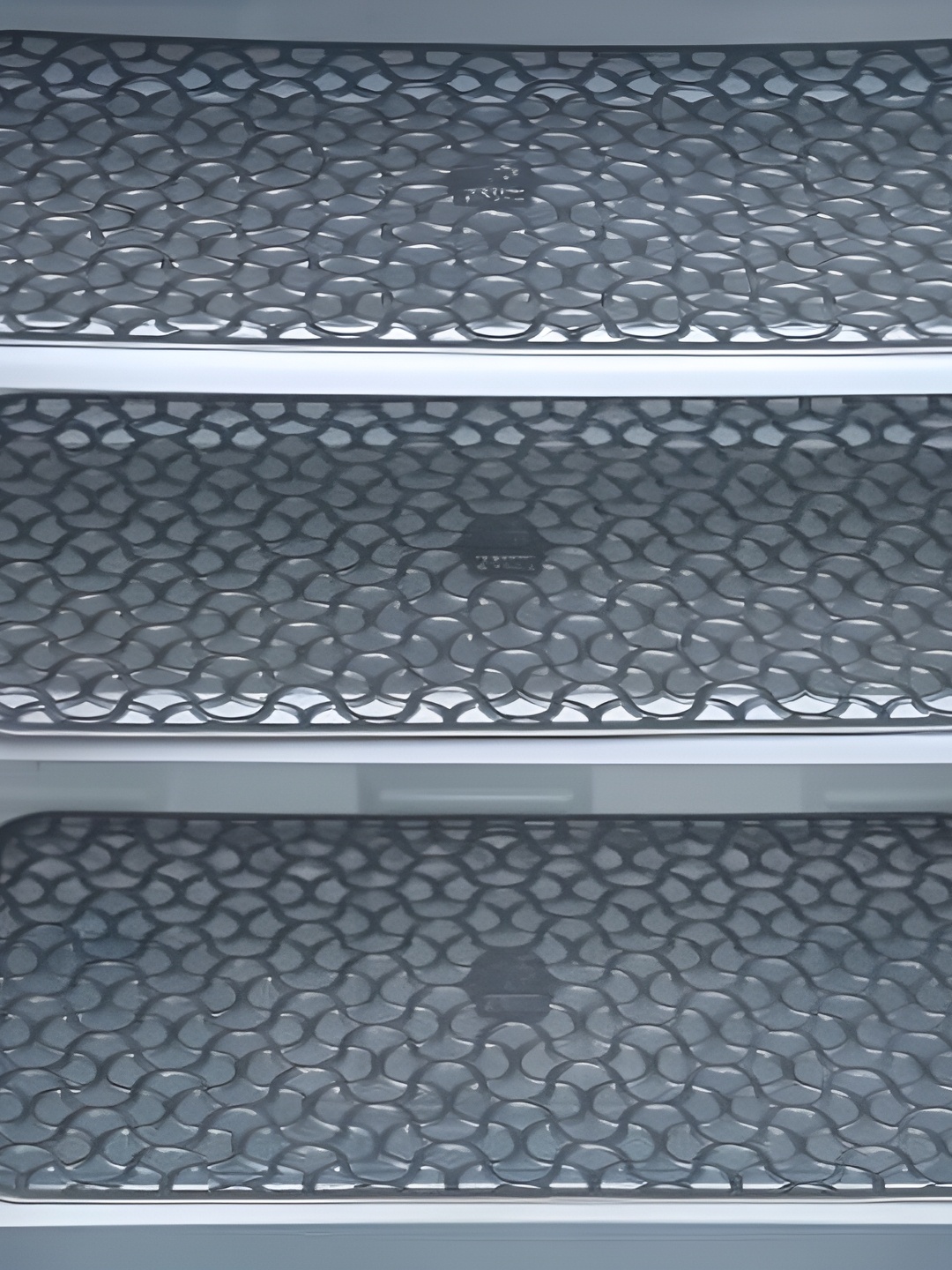 

REVEXO 3 Pcs Grey Textured Durable PVC Fridge Mats