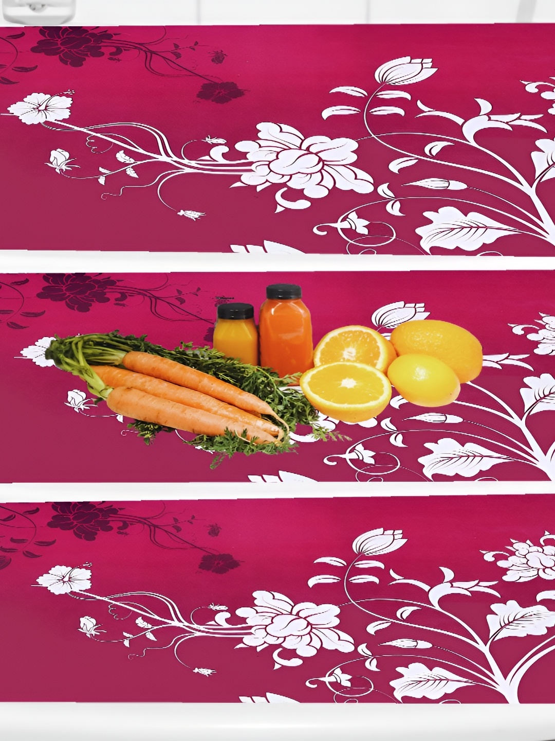 

REVEXO Pink 3 Pieces Printed Fridge Mats