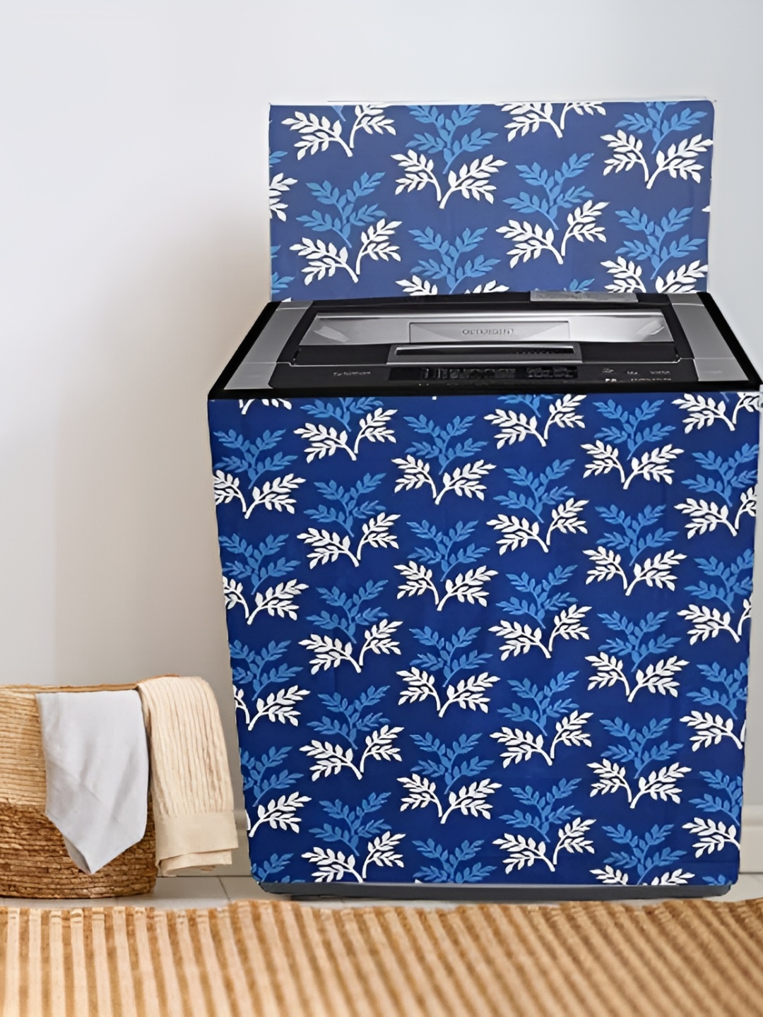 

REVEXO Blue Printed Washing Machine Cover