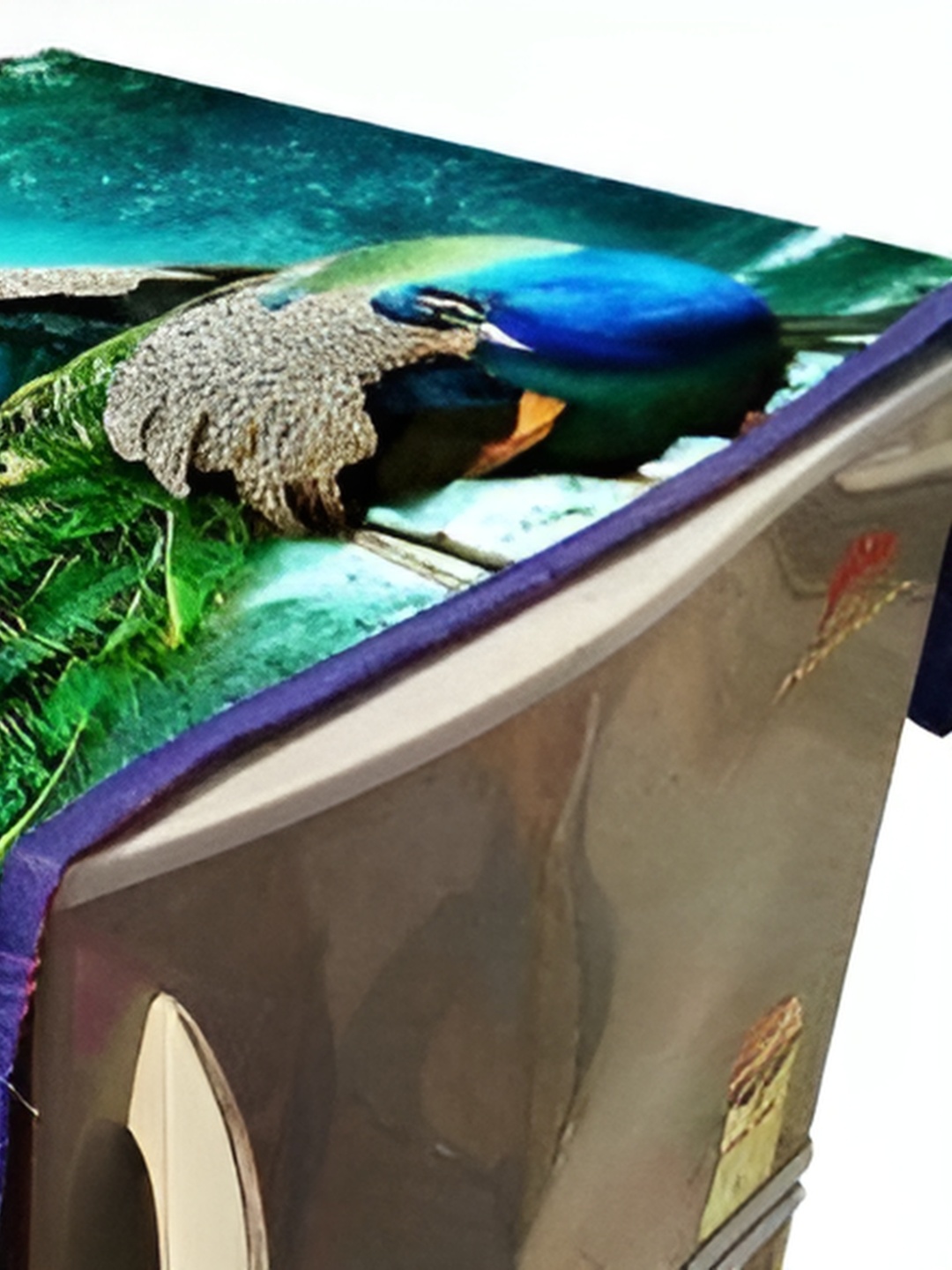 

REVEXO Blue & Green Printed Refrigerator Covers