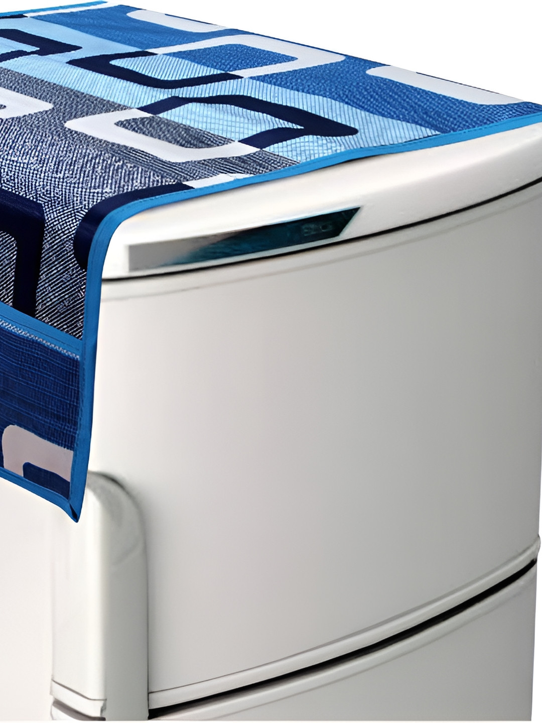 

REVEXO Blue Printed Refrigerator Cover