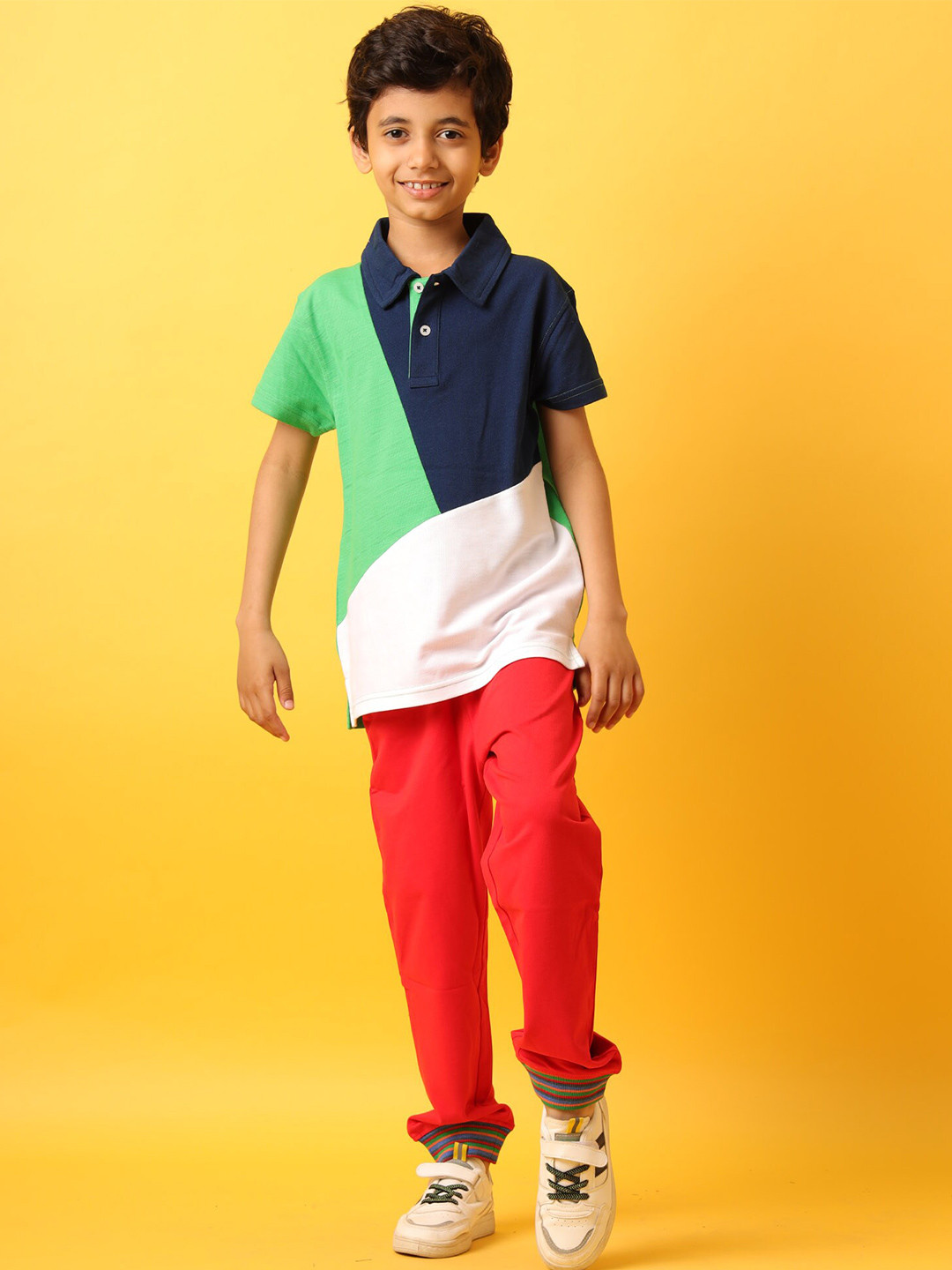 

Anthrilo Boys Colourblocked T-shirt & Shorts Clothing Set, Navy blue