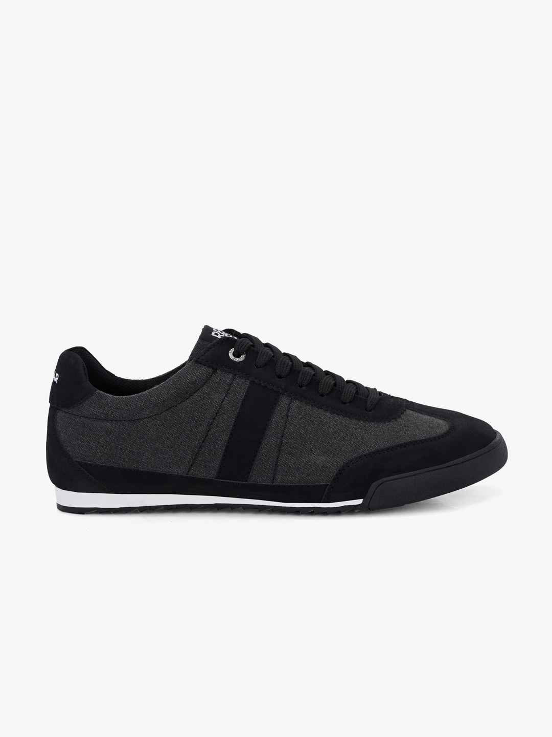 

SPYKAR Men Textured Round Toe Sneakers, Black