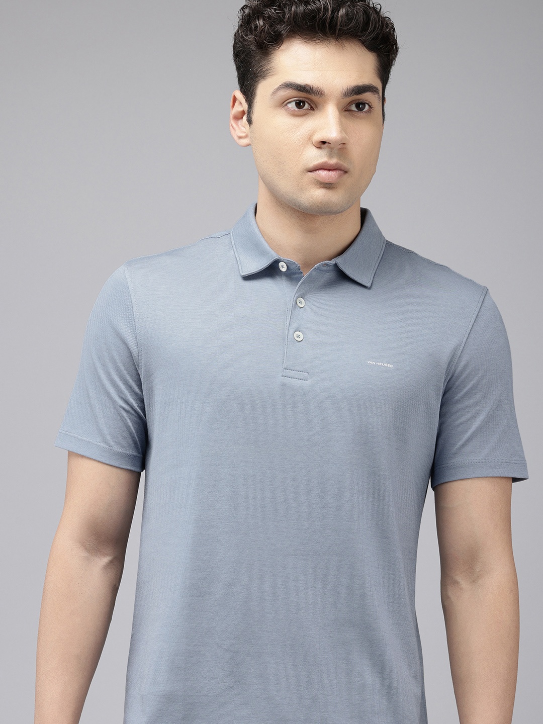 

Van Heusen Polo Collar T-shirt, Blue